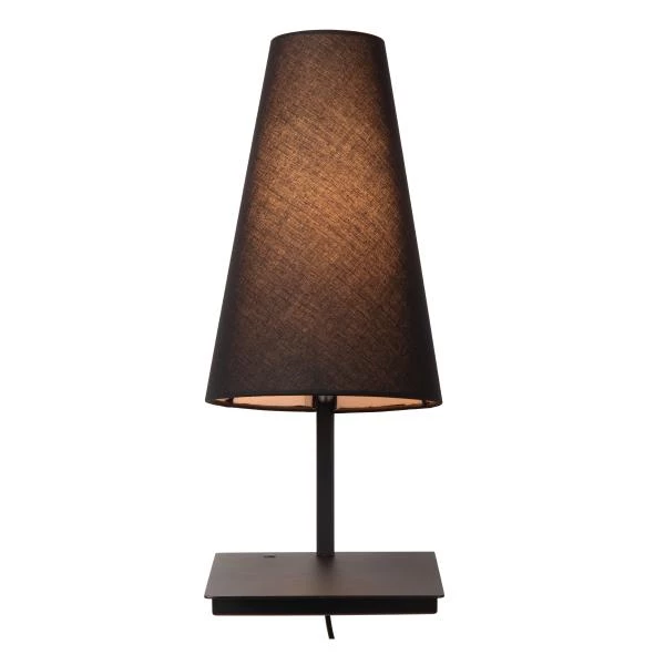 Lucide GREGORY - Bedside lamp - With USB charging point - Black - detail 1